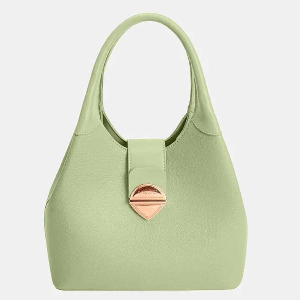 David Jones Women Fashion Hobo Shoulder Chic Bag Light Green